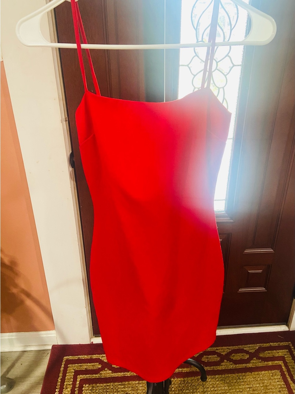Lulu's Red Spaghetti Strap Mini Dress